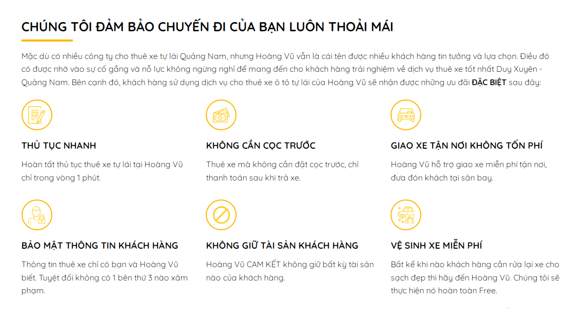 thuê xe hoàng vũ duy xuyên